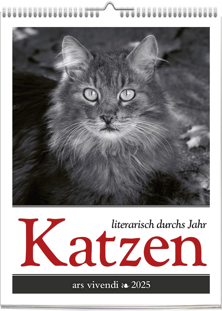 Katzen - Literarisch durchs Jahr 2025: Dein täglicher Begleiter voller Charme, Poesie und Samtpfotenweisheit. - Wochenkalender book