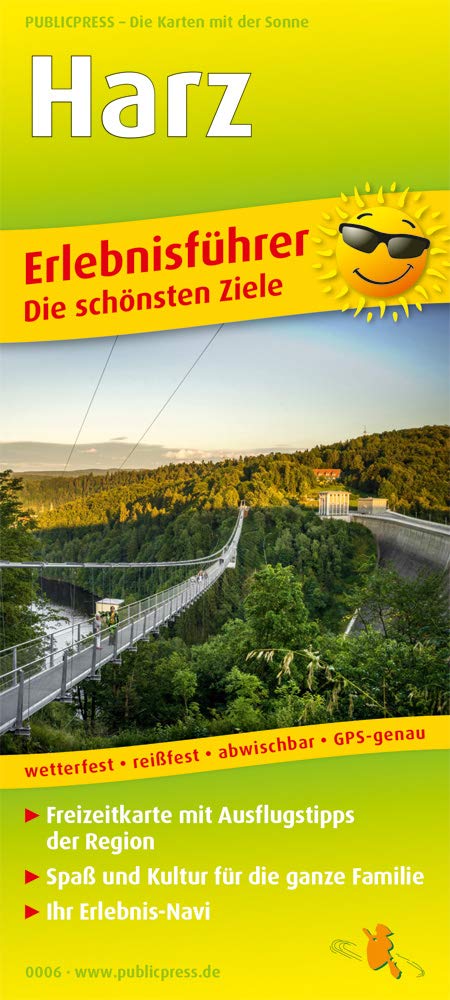 Harz: Erlebnisführer mit Informationen zu Freizeiteinrichtungen auf der Kartenrückseite, wetterfest, reißfest, GPS-genau. 1:140000 (Erlebnisführer / EF) Leisure, Home & Garden