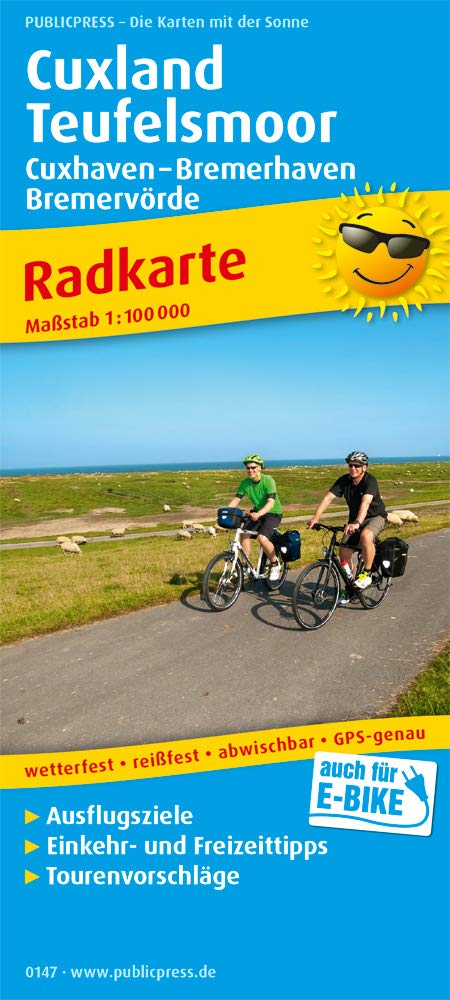 Cuxland - Teufelsmoor, Cuxhaven - Bremerhaven, Bremervörde: Radkarte mit Ausflugszielen, Einkehr- & Freizeittipps, wetterfest, reissfest, abwischbar, GPS-genau. 1:100000 (Radkarte: RK) Leisure, Home & Garden