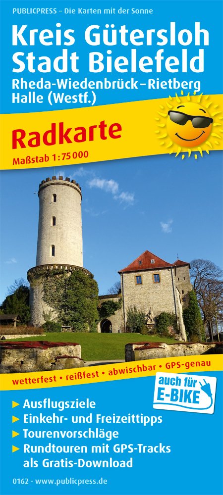 Kreis Gütersloh - Stadt Bielefeld, Rheda-Wiedenbrück - Rietberg, Halle (Westf.): Radkarte mit Ausflugszielen, Einkehr- & Freizeittipps, wetterfest, ... abwischbar, GPS-genau. 1:75000 (Radkarte: RK) Leisure, Home & Garden