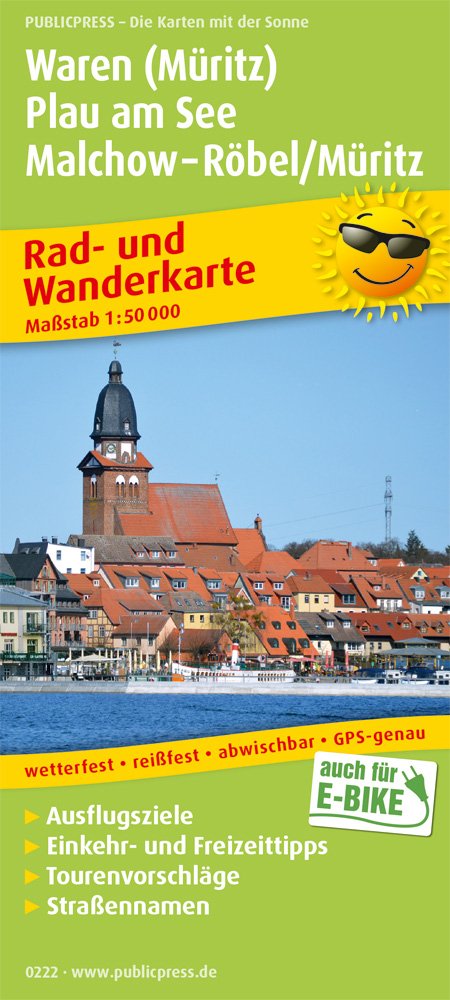 Waren (Müritz) - Plau am See - Malchow - Röbel/Müritz 1 : 50 000 Leisure, Home & Garden