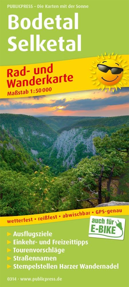 Bodetal - Selketal 1:50 000 Leisure, Home & Garden