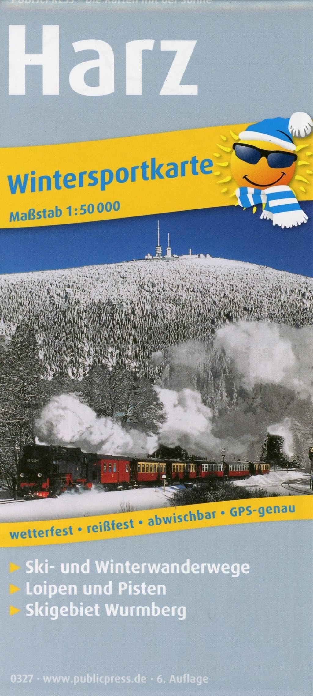 Harz: Wintersportkarte mit Ski- und Winterwanderwegen, Loipen und Pisten, wetterfest, reissfest, abwischbar, GPS-genau. 1:50000 (Wintersportkarte: WINK) Leisure, Home & Garden