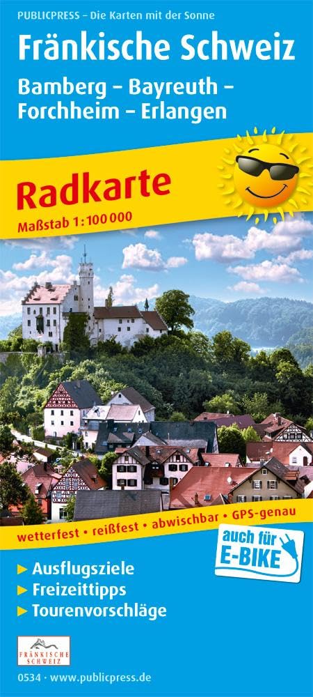 Fränkische Schweiz, Bamberg - Bayreuth, Forchheim - Erlangen 1:100 000 Leisure, Home & Garden