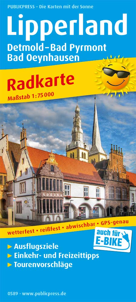 Lipperland, Detmold - Bad Pyrmont - Bad Oeynhausen: Radkarte mit Ausflugszielen, Einkehr- & Freizeittipps, wetterfest, reißfest, abwischbar, GPS-genau. 1:75000 (Radkarte: RK) Leisure, Home & Garden