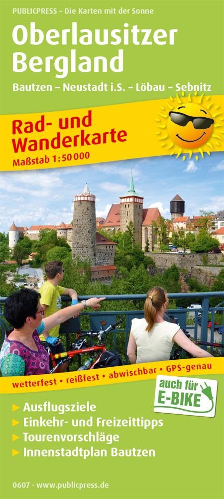 Oberlausitzer Bergland, Bautzen - Neustadt i.S. - Löbau - Sebnitz: Rad- und Wanderkarte mit Ausflugszielen, Einkehr- & Freizeittipps, wetterfest, ... 1:50000 (Rad- und Wanderkarte: RuWK) Leisure, Home & Garden