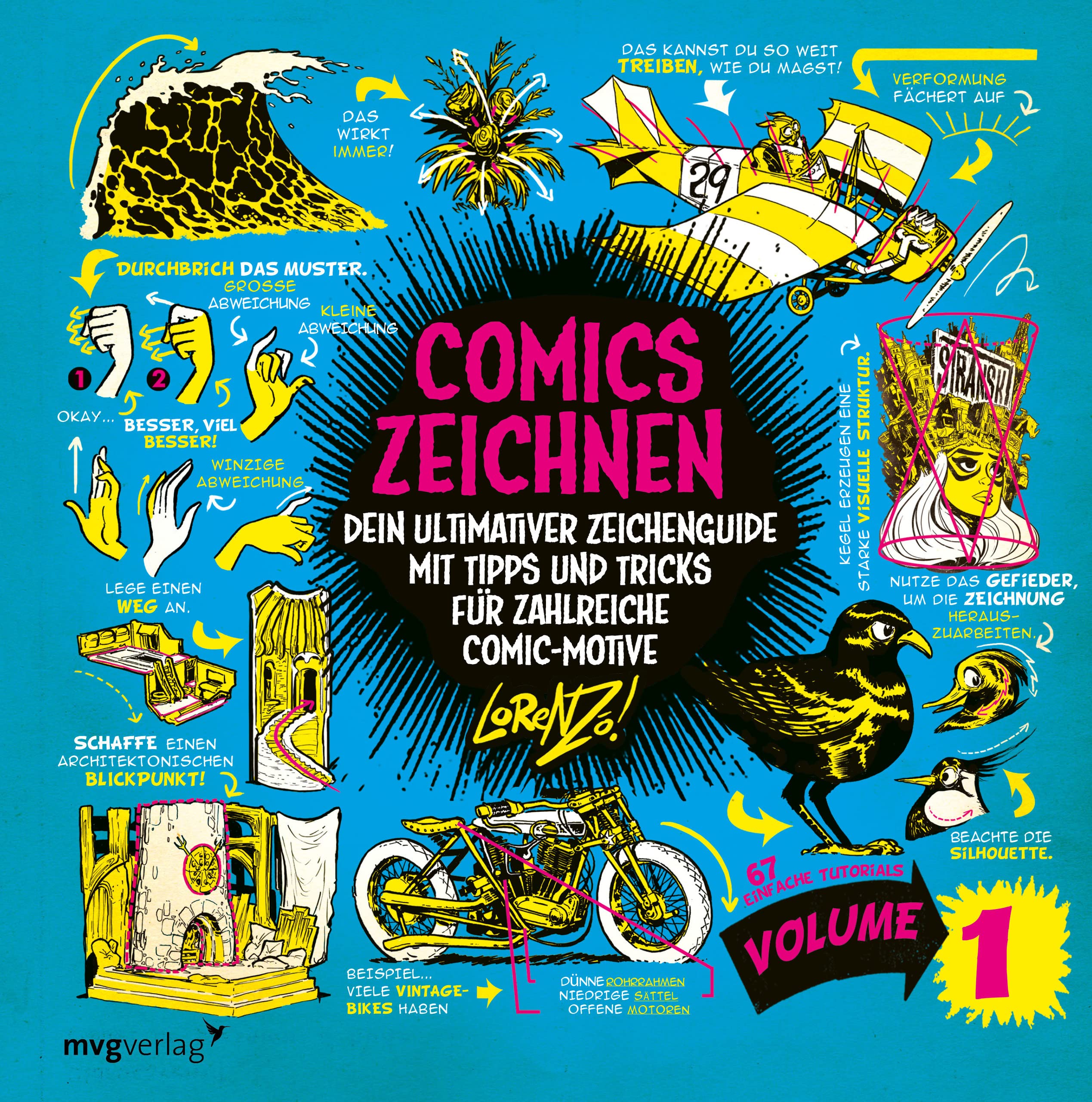 Comics zeichnen - 67 einfache Tutorials (Volume 1) Manga