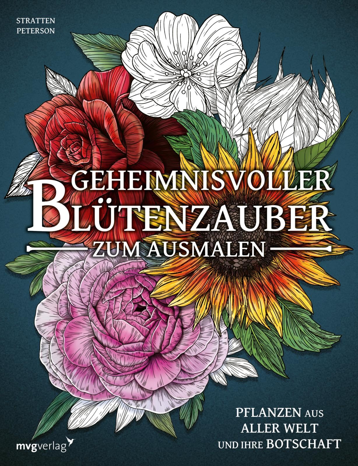 Geheimnisvoller Blütenzauber zum Ausmalen Film, Art & Culture