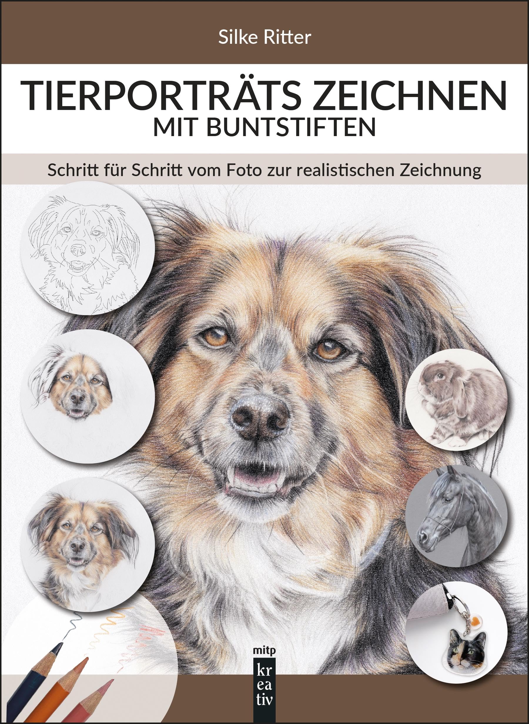 Tierporträts zeichnen mit Buntstiften Books