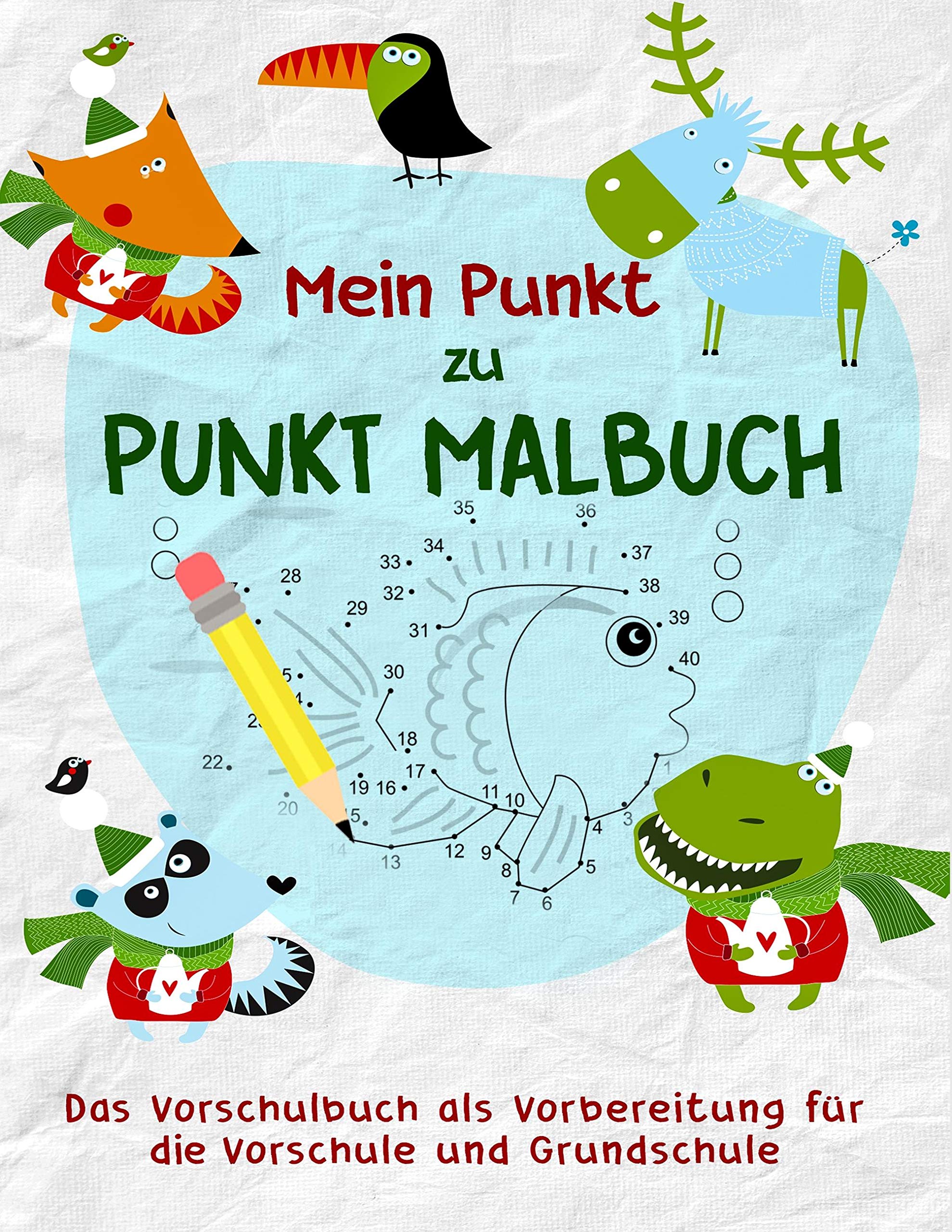 Mein cleveres Punkt zu Punkt Malbuch - Kinderbuch und Vorschulbuch mit Vorschulübungen für Kinder: Spielerische Vorbereitung auf die Vorschule und Grundschule Living & Furnishing