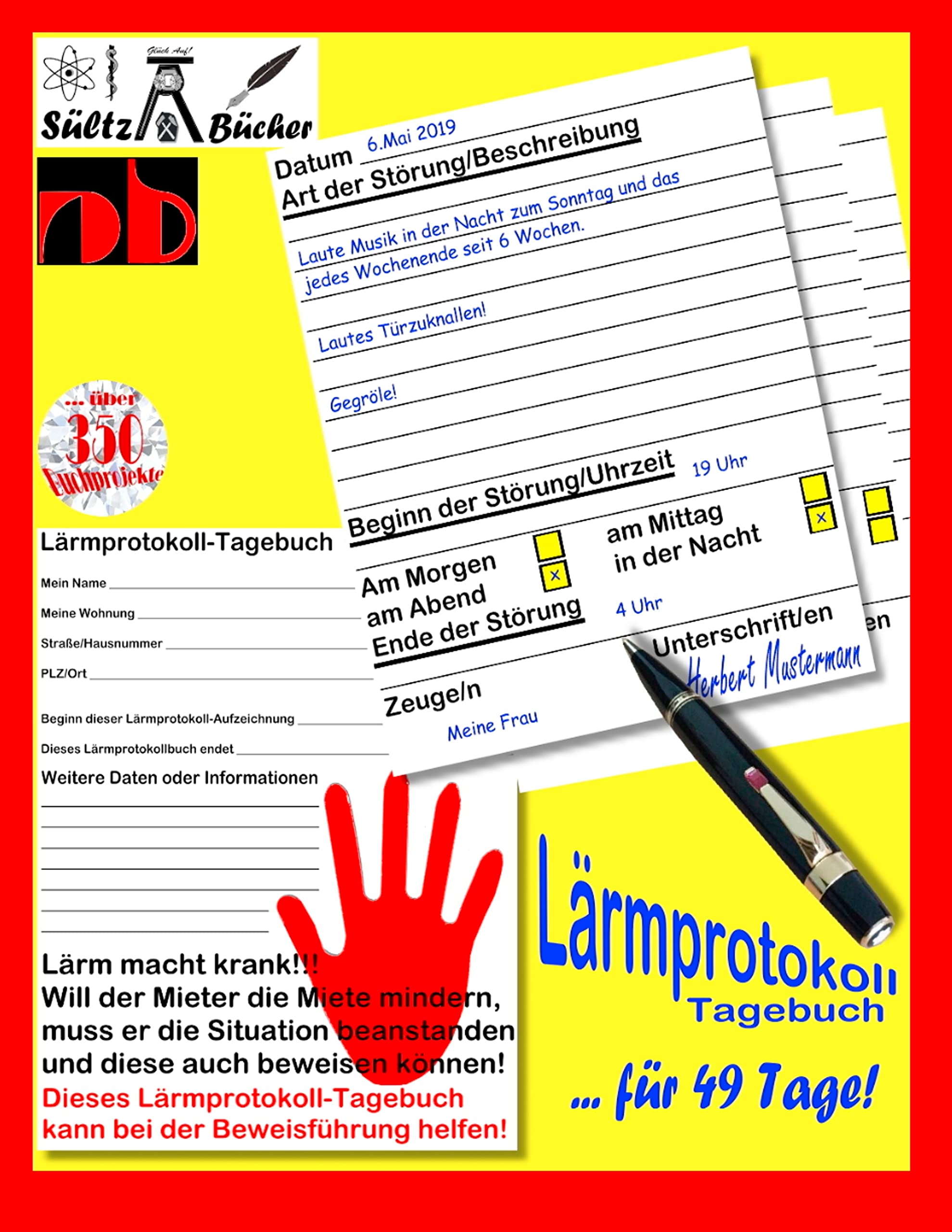 Lärmprotokoll-Tagebuch bei Lärmbelästigung und Ruhestörung Learning & Reference