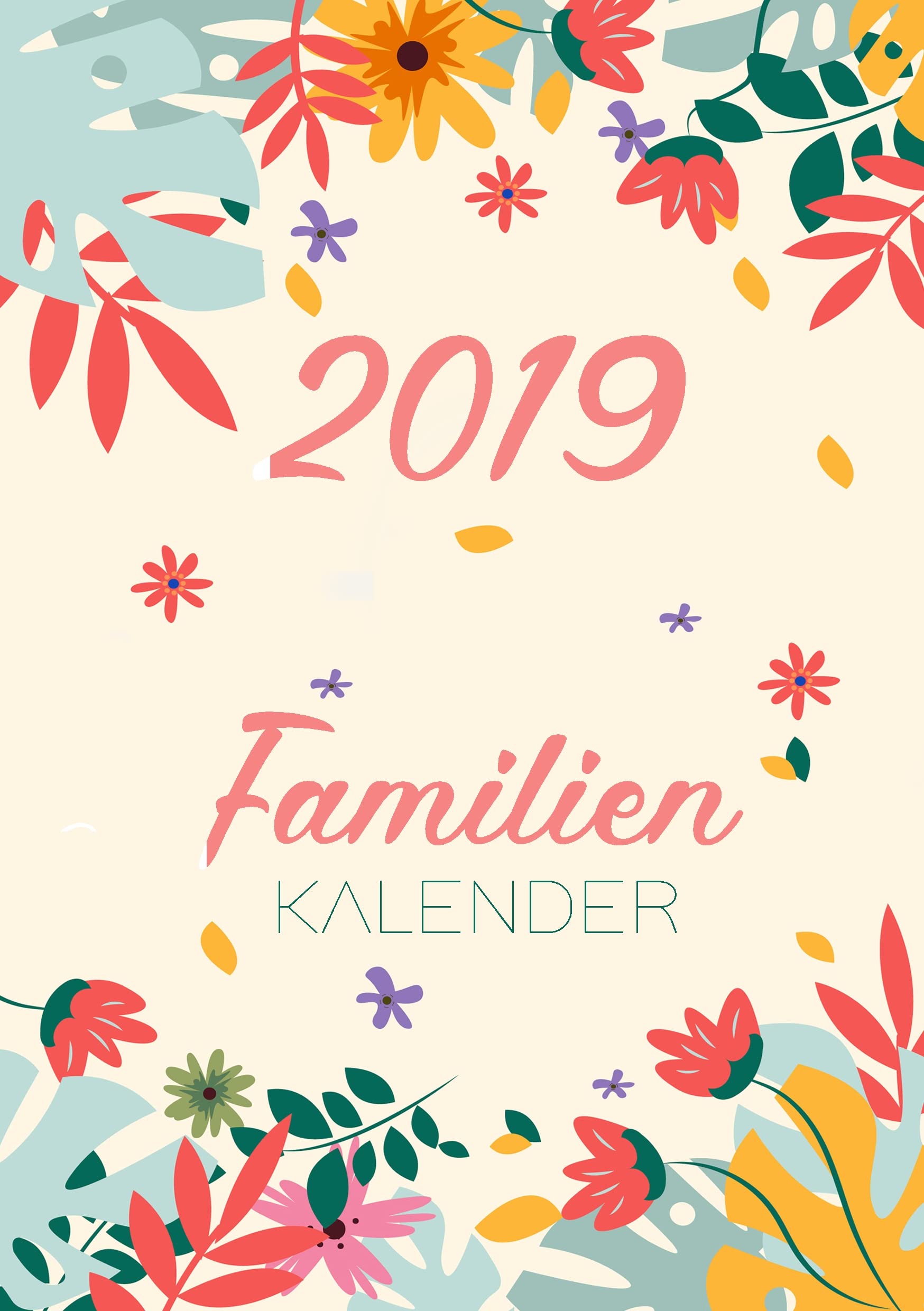Familienkalender 2019 - Terminplaner und Kalender für bis zu 6 Personen - Familienplaner und Timer für das neue Jahr 2019 Living & Furnishing