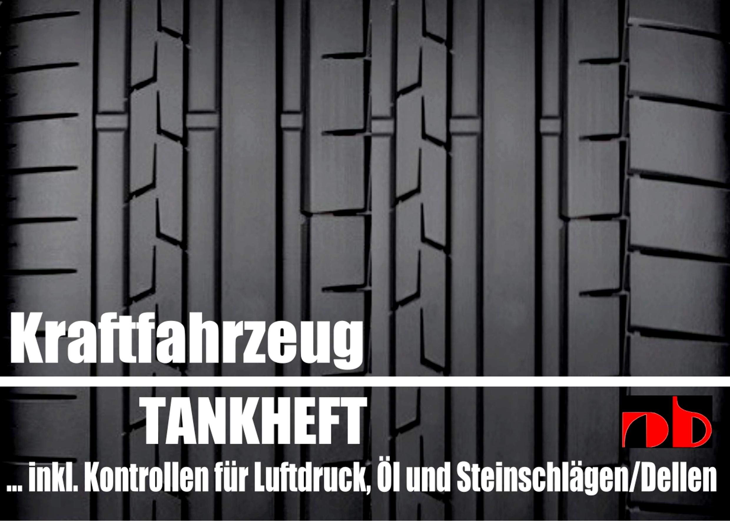 Fahrtenbuch Tankheft Tankbuch für alle KFZ inkl. Kontrollen für Öl und Reifendruck Business & Technology