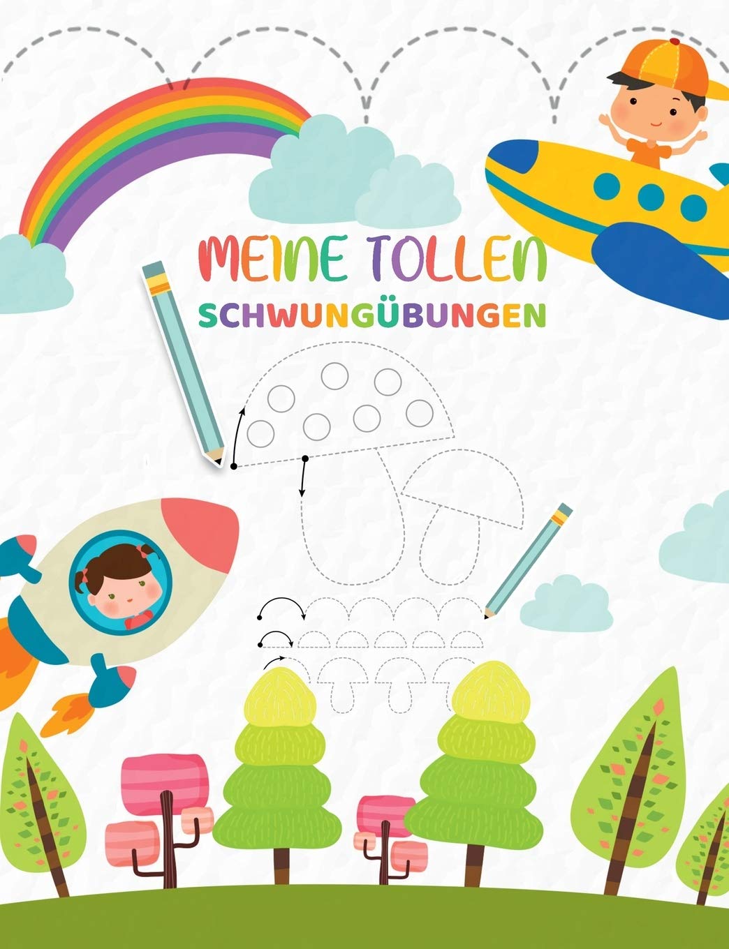 Meine tollen Schwungübungen - Kinderbuch als Vorbereitung für das Schreiben Lernen in der Vorschule: Das Vorschulbuch zum üben der Feinmotorik, Augen und Handkoordination Living & Furnishing