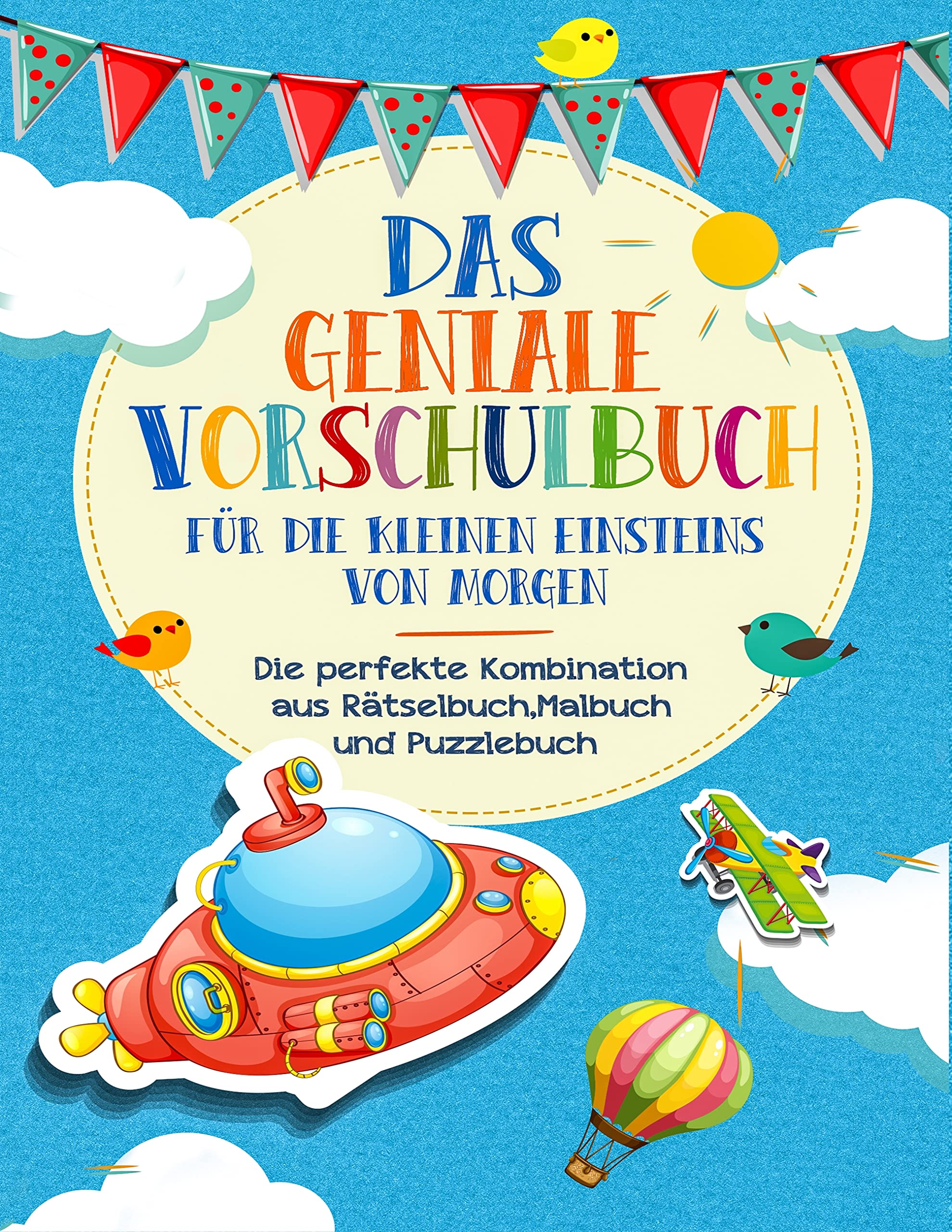 Vorschulbuch für die kleinen Einsteins von Morgen - Kinderbuch für Vorschule und Kindergarten: Die perfekte Kombination aus Rätselbuch, Malbuch und Puzzlebuch für Kinder Living & Furnishing