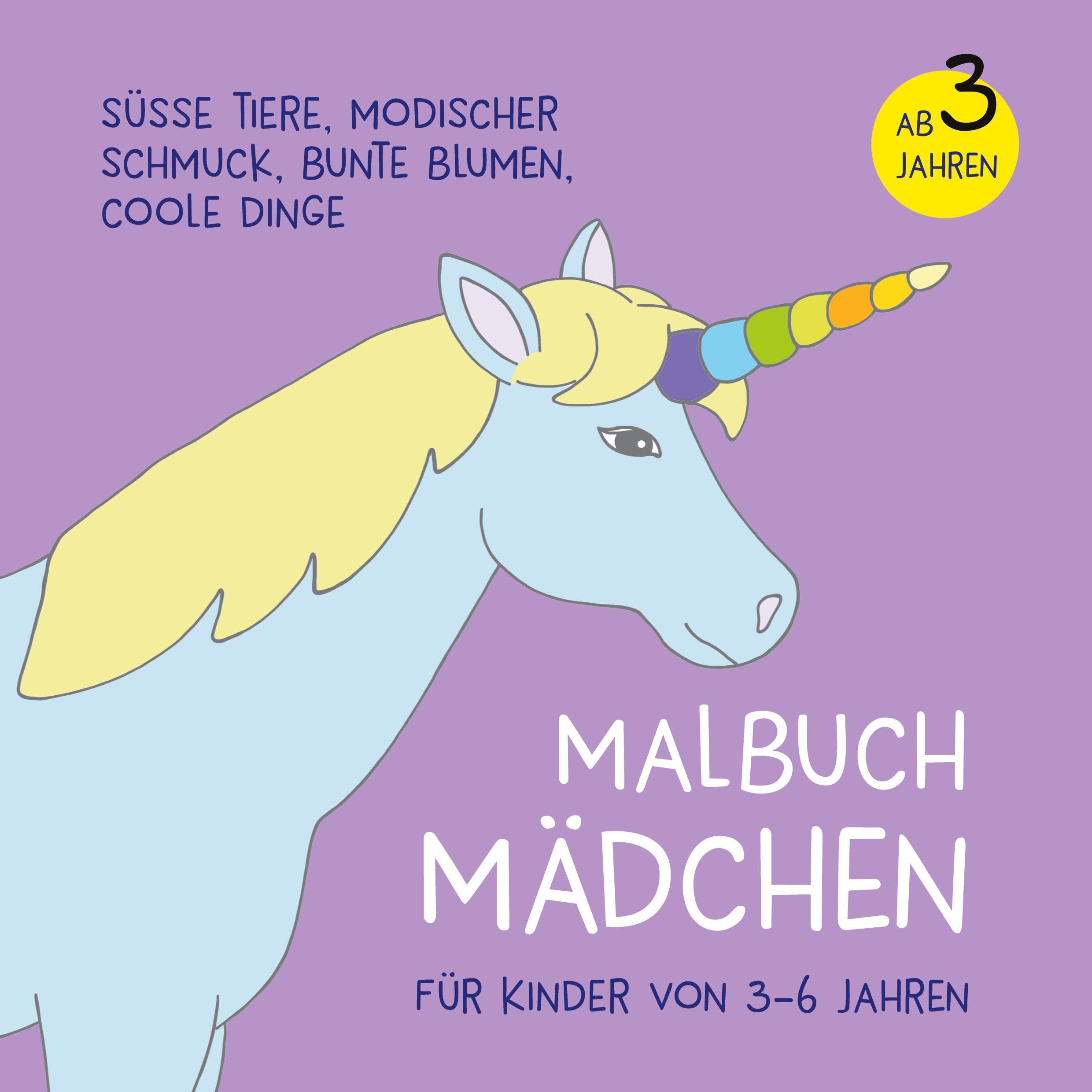 Malbuch Mädchen für Kinder von 3-6 Jahren Children's books