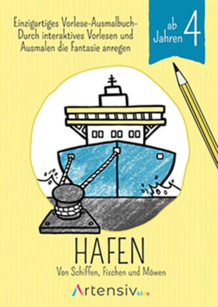 Hafen - Malbuch ab 5 Jahren: Was macht der Matrose und was sind Signalflaggen?: Von Schiffen, Fischen und Möwen (Mach lernen bunt) Non-fiction