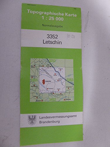 Letschin (Topographische Karten 1:25000 (TK 25) Land Brandenburg (amtlich)) Books