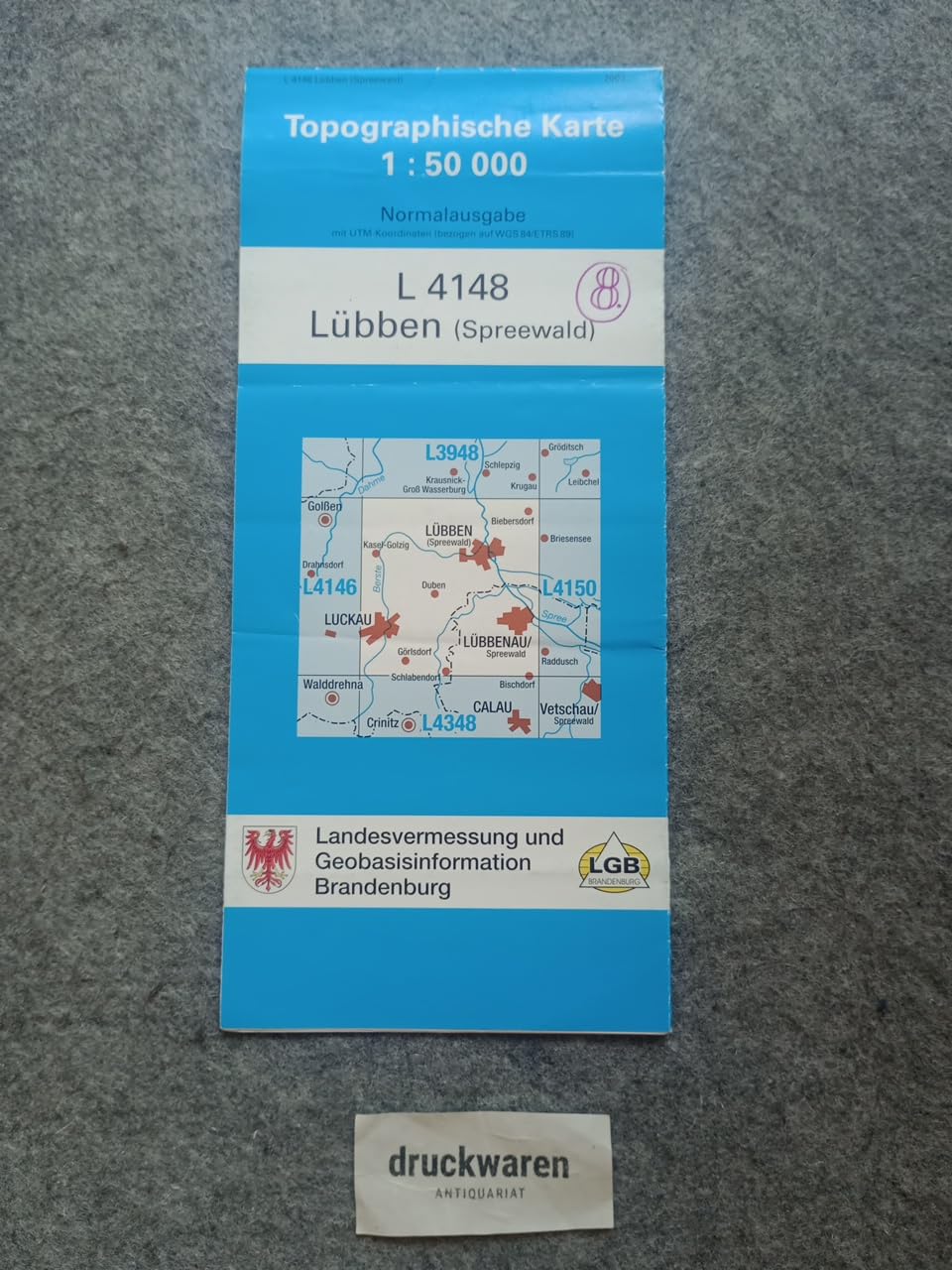 Lübben (Topographische Karten 1:50000 (TK 50) Land Brandenburg (amtlich)) Books