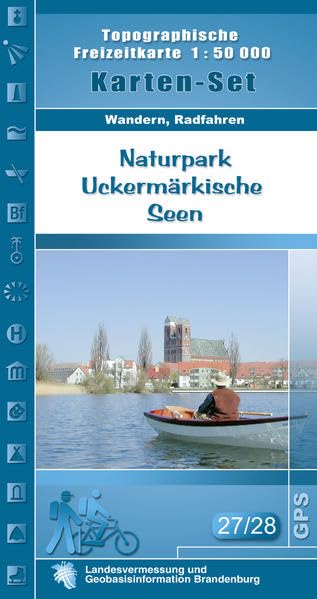 Set Naturpark Uckermärkische Seen: Topographische Freizeitkarte 1:50000 (Topographische Freizeitkarten 1:50000, Land Brandenburg: Für Wanderungen, Rad- und Bootsfahrten) Leisure, Home & Garden