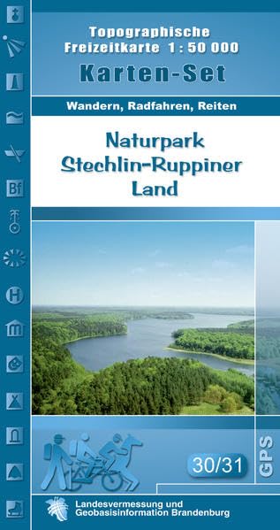 Naturpark Stechlin-Ruppiner Land Nord, Naturpark Stechlin-Ruppiner Land Süd 1 : 50 000 Leisure, Home & Garden
