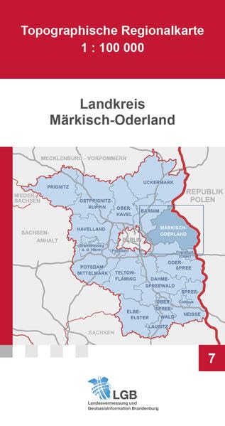 Landkreis Märkisch-Oderland 1 : 100 000 Leisure, Home & Garden