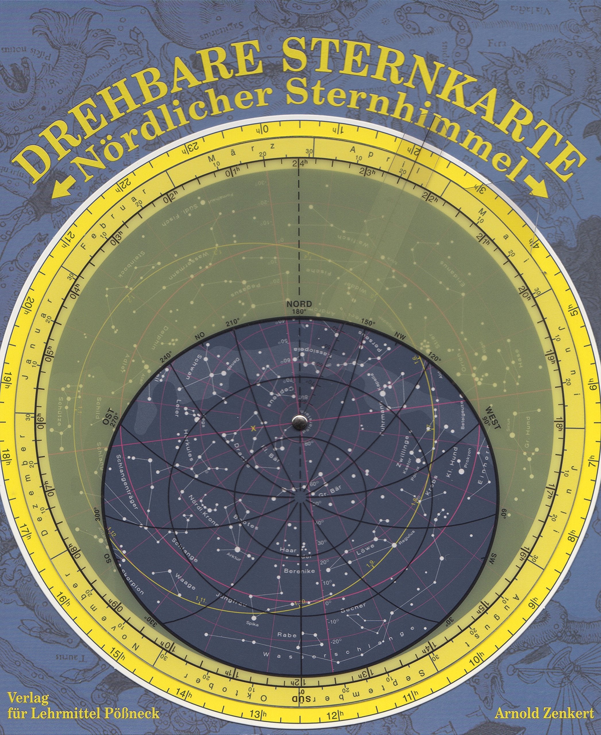 Drehbare Sternkarte mit Planetenzeiger: Nördlicher Sternhimmel (Sternkarte: Nördlicher Sternhimmel) Stationery