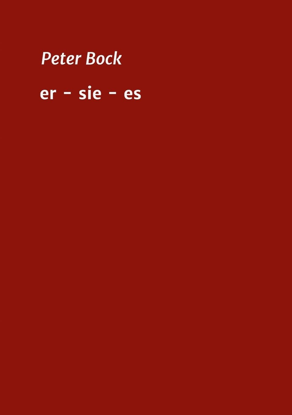 er - sie - es Contemporary literature