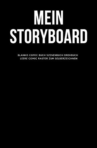 Mein Storyboard Blanko Comic Buch Szenenbuch Drehbuch Leere Comic Raster zum Selberzeichnen Manga