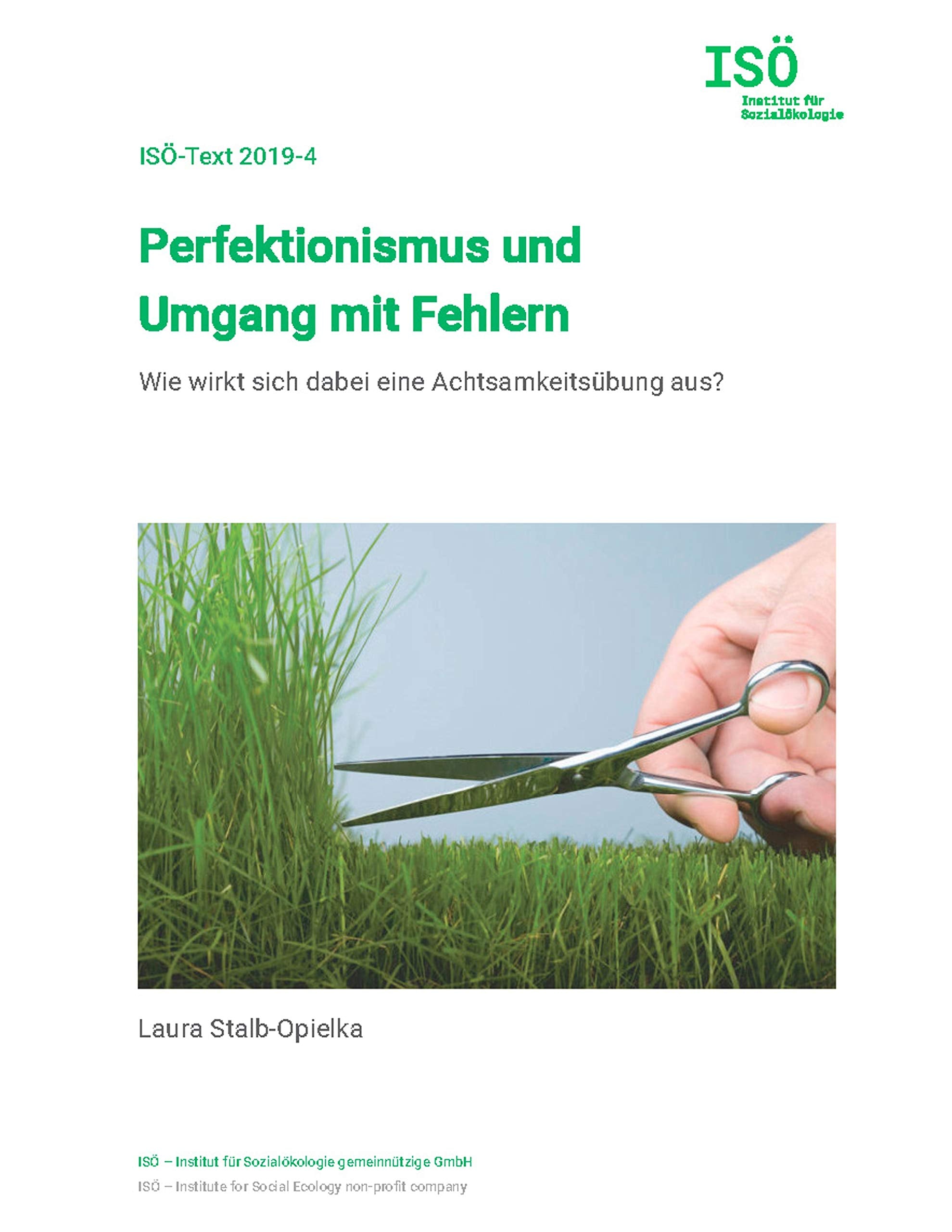 Perfektionismus und Umgang mit Fehlern Psychology