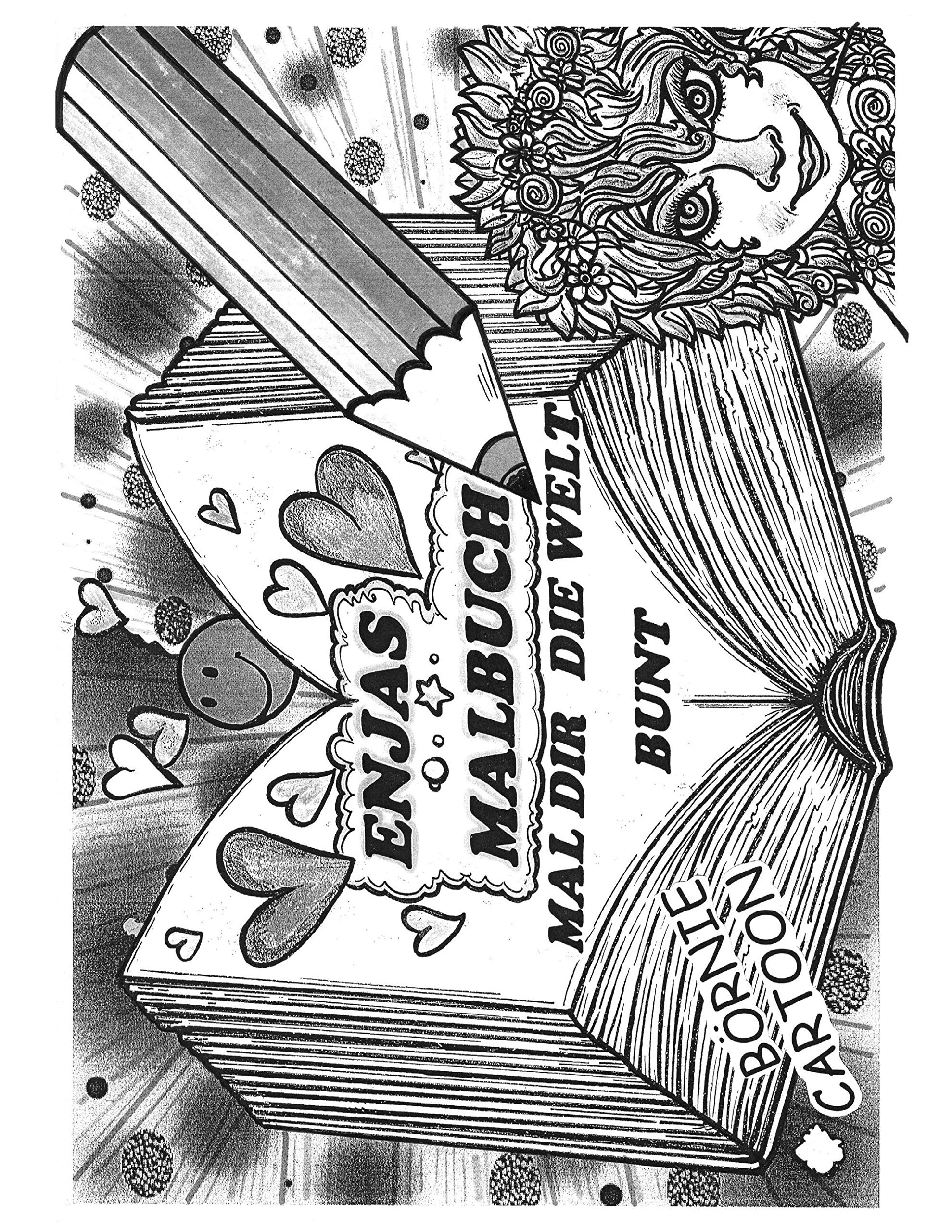 Enjas Malbuch - Mal du die Welt bunt: Comic / Band 13 / Malbuch Contemporary literature