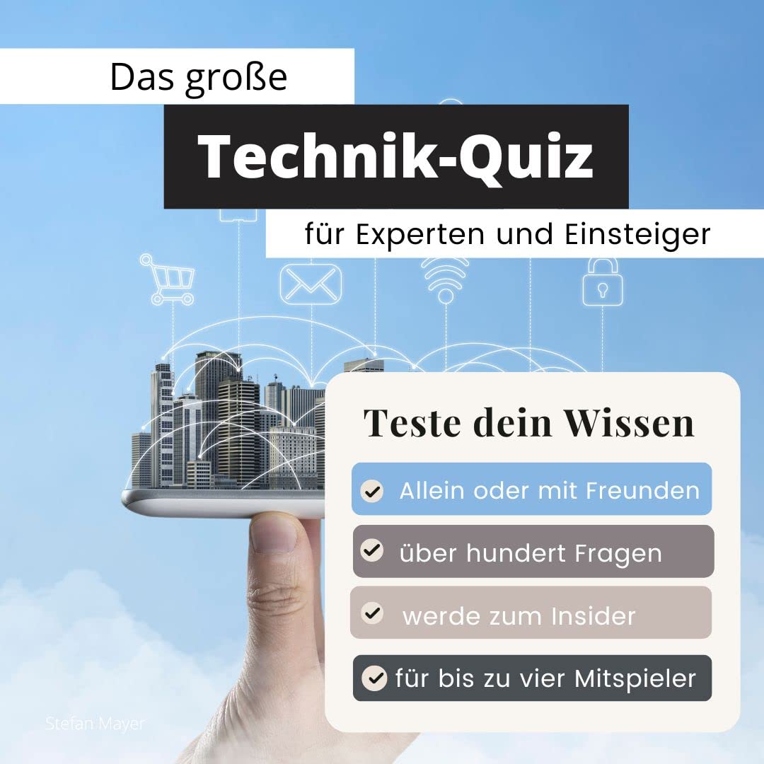 Das große Technik-Quiz für Experten und Einsteiger: Teste dein Wissen. Die besten Fragen über Fahrzeuge, Geräte, Luftfahrt, Raumfahrt und Roboter. Das ... Geschenk zum Geburtstag und zu Weihnachten Lifestyle