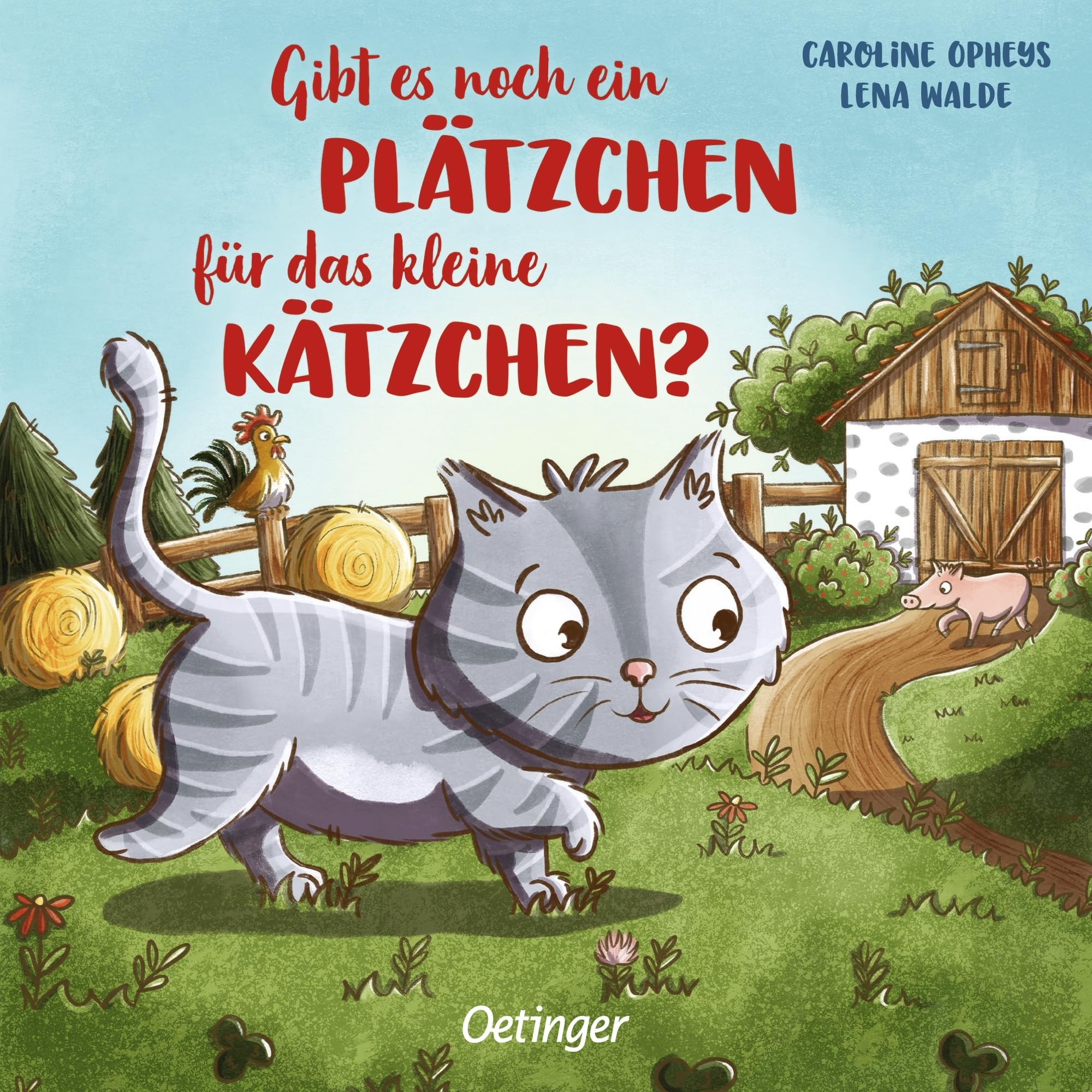 Gibt es noch ein Plätzchen für das kleine Kätzchen?: Bauernhof-Gutenachtgeschichte als Pappbilderbuch für Kinder ab 2 Jahren Poetry