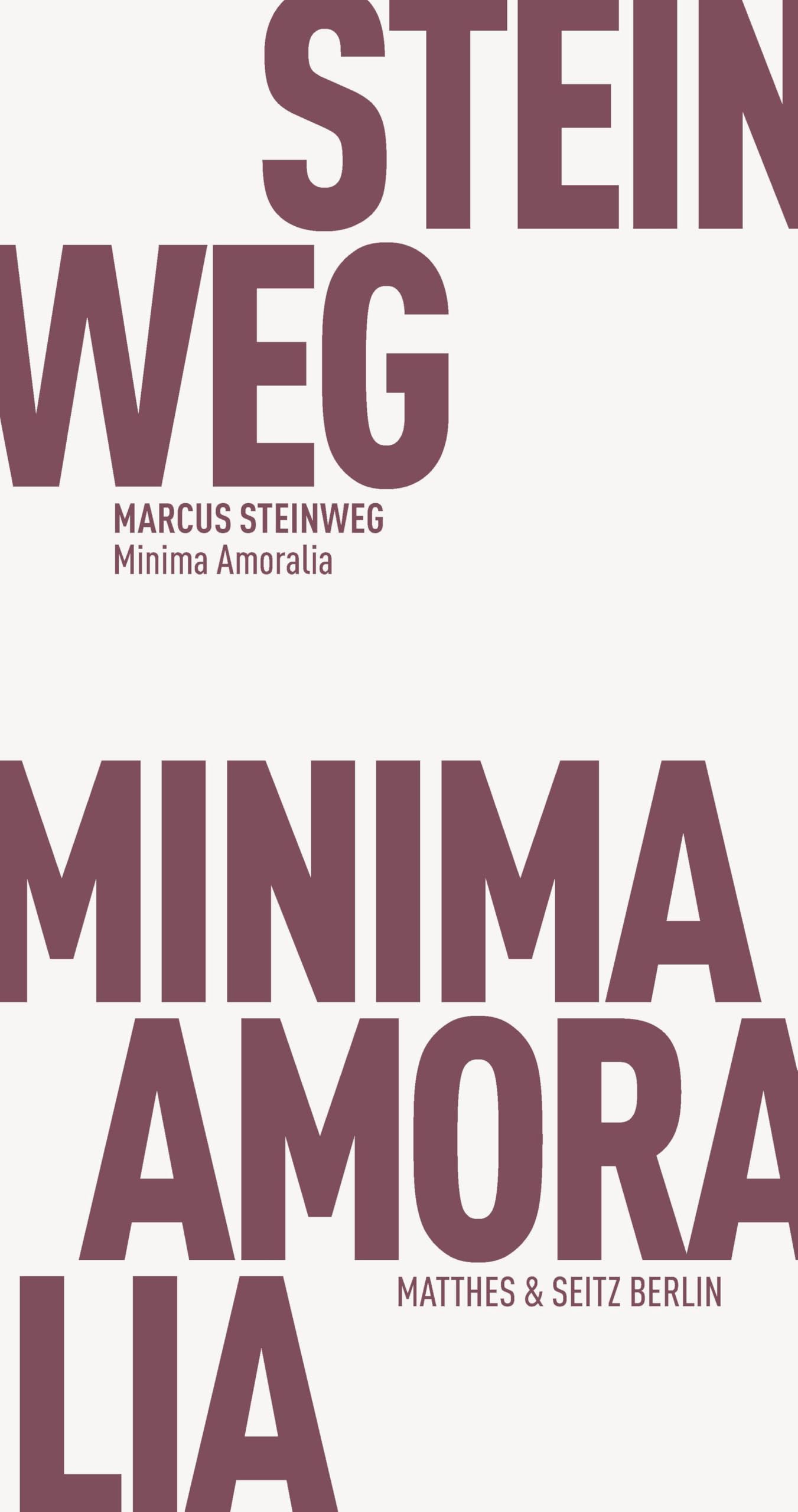 Product Image: Minima Amoralia