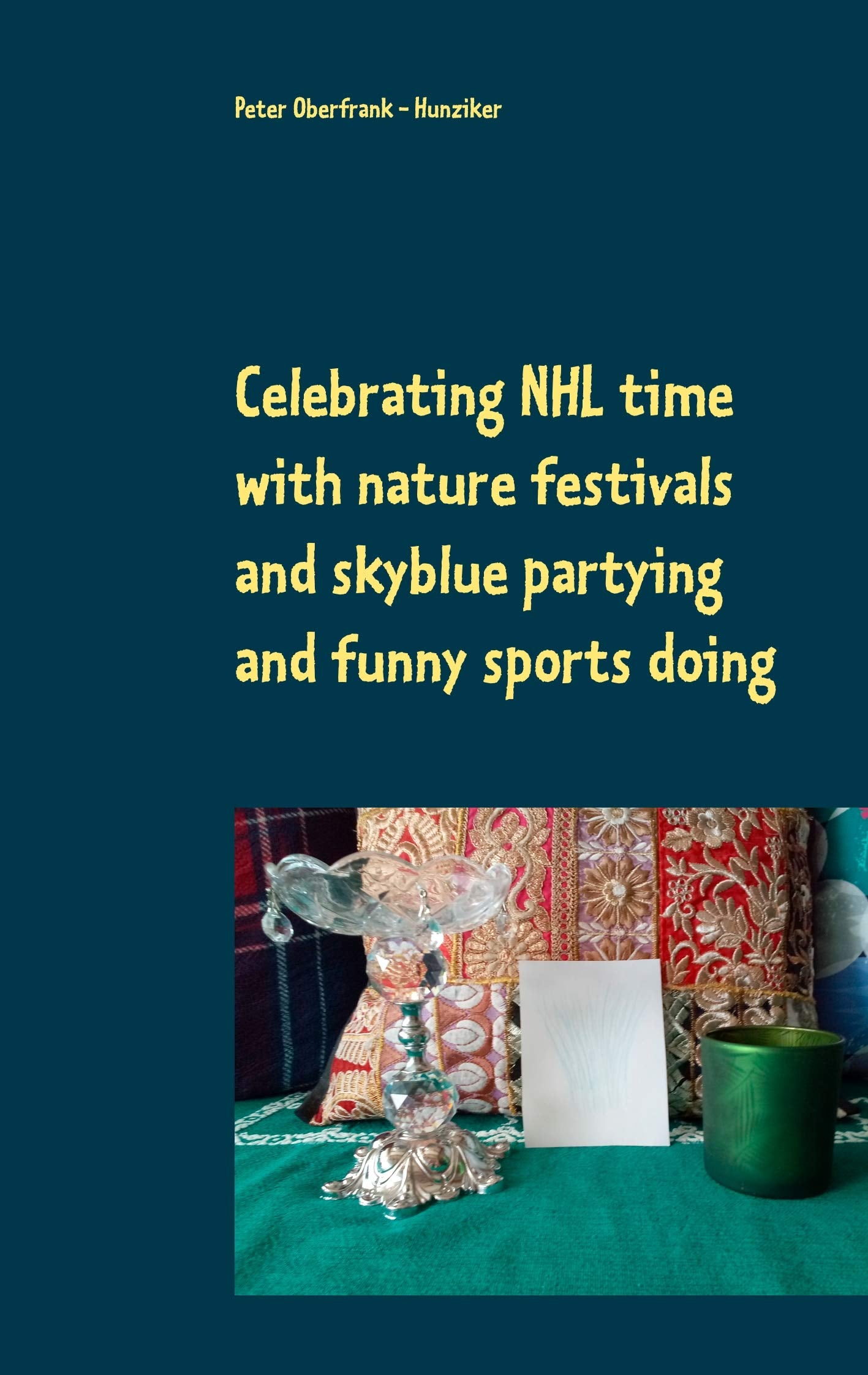Celebrating NHL time with nature festivals and skyblue partying and funny sports doing Philosophy