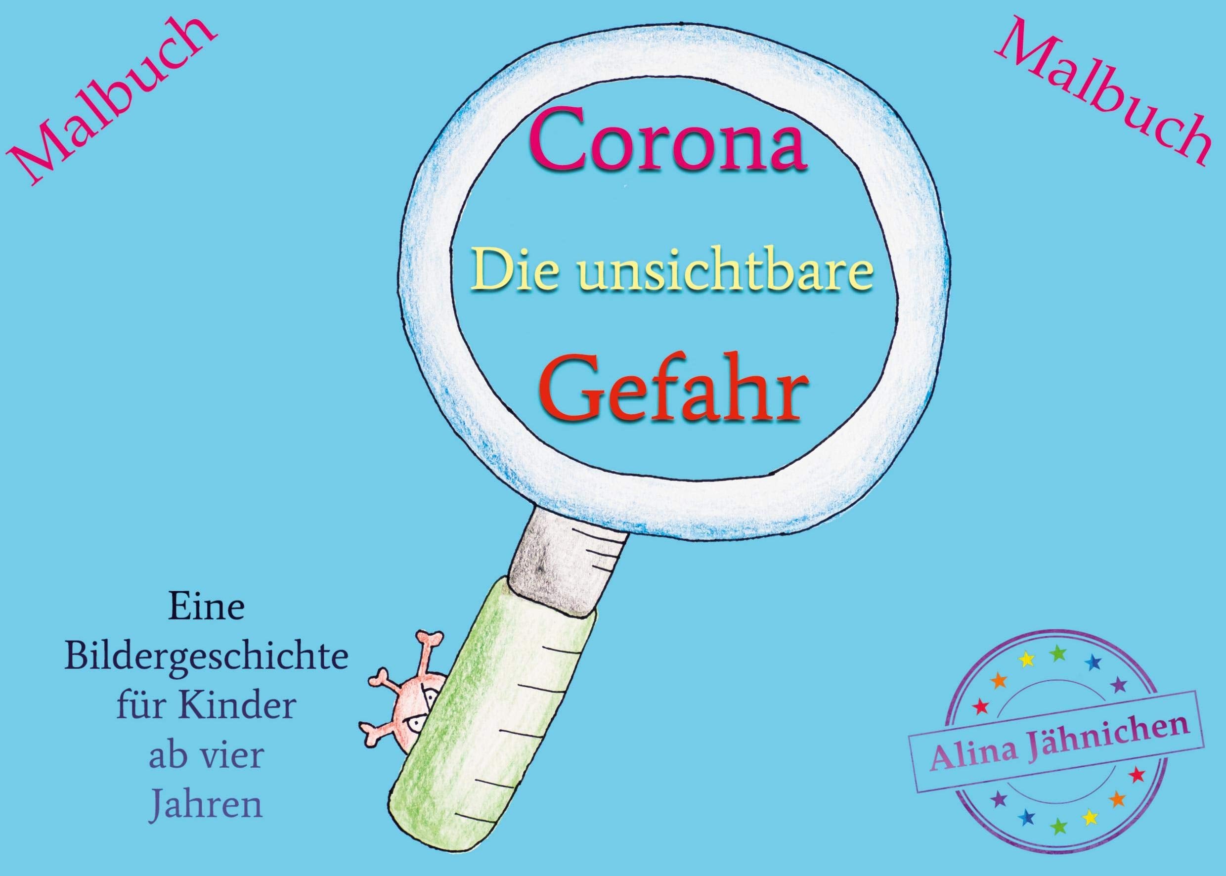 Corona - Die unsichtbare Gefahr: Malbuch Novels & Short Stories