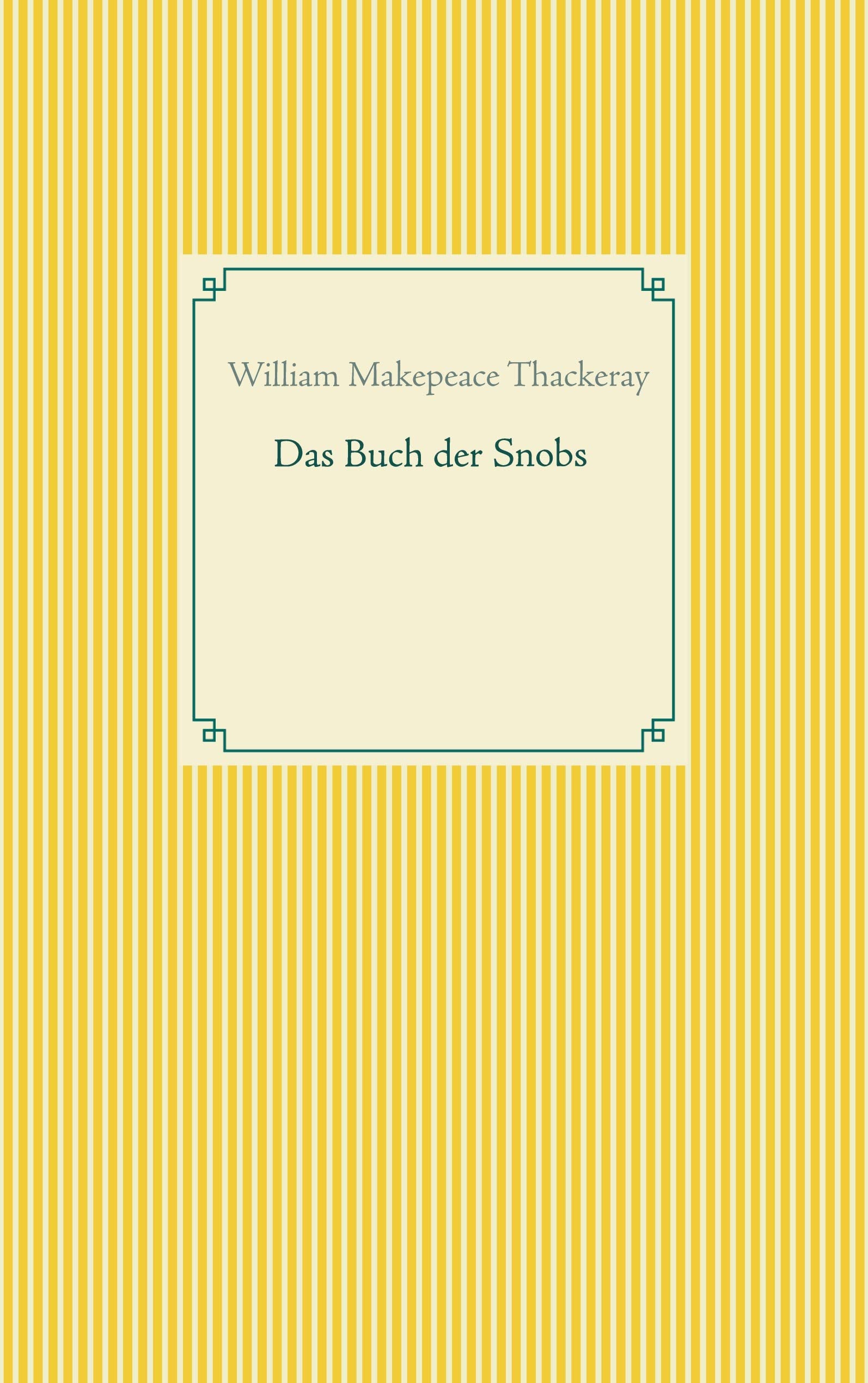 Das Buch der Snobs Contemporary literature Books