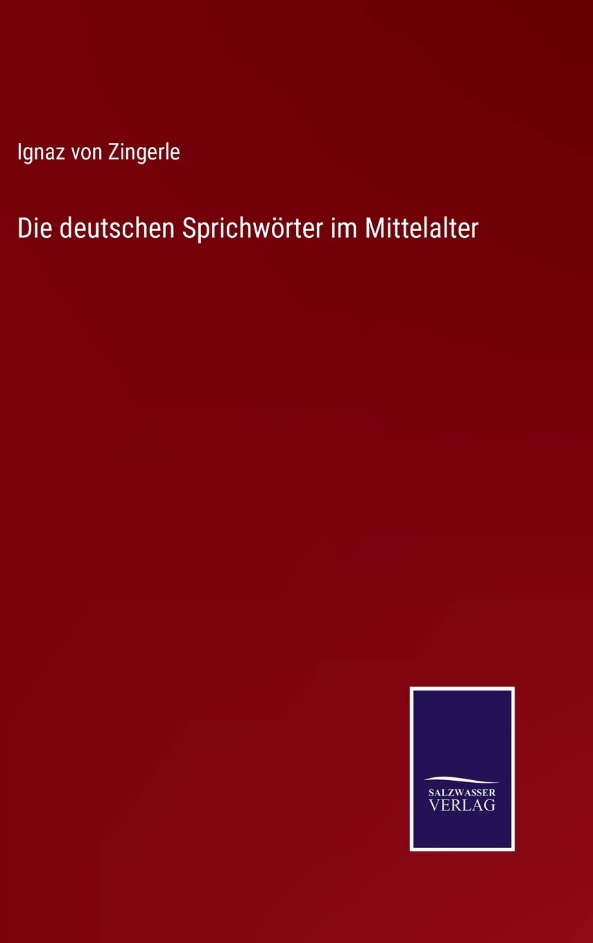 Die deutschen Sprichwörter im Mittelalter Contemporary literature