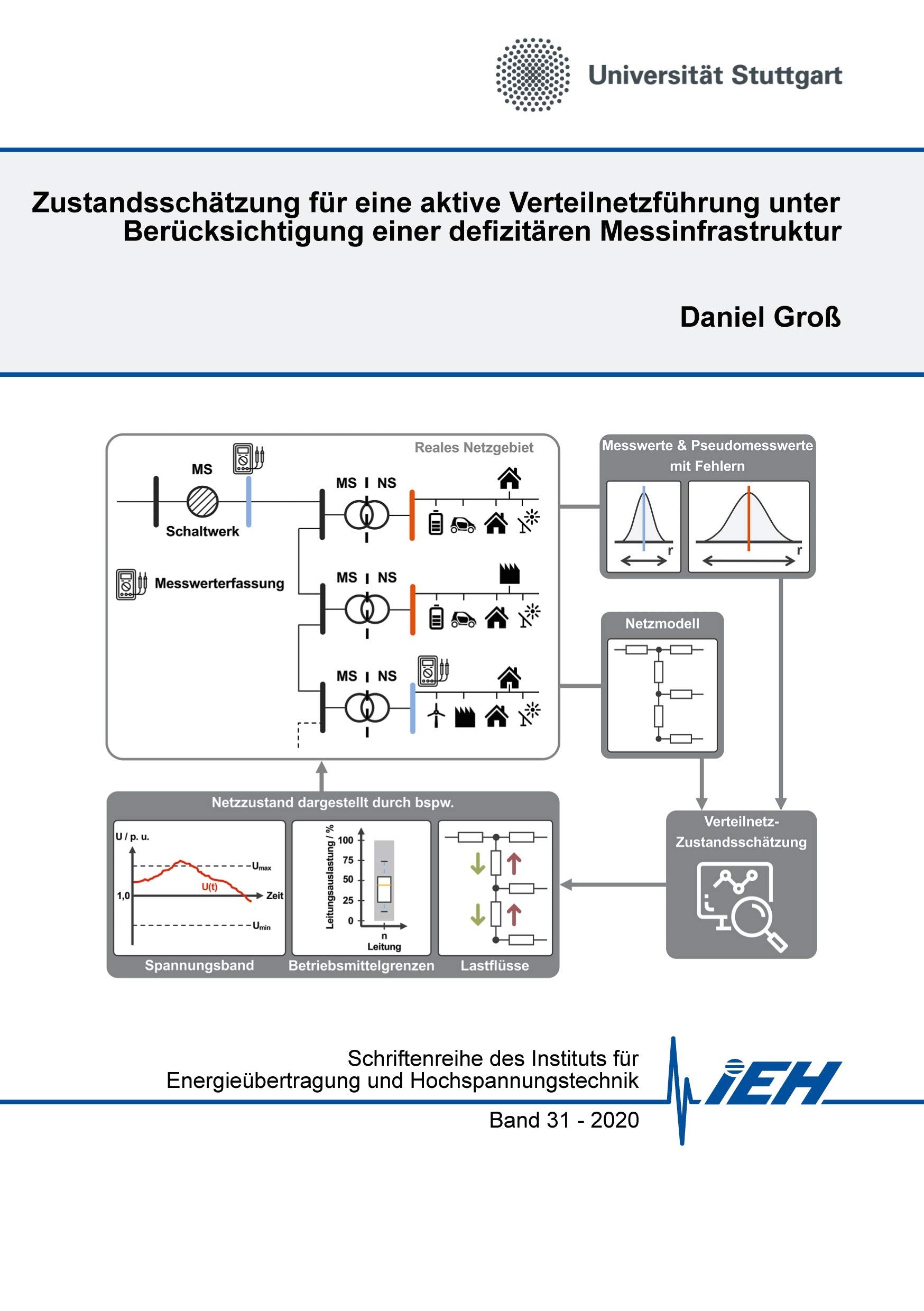 Zustandsschätzung für eine aktive Verteilnetzführung unter Berücksichtigung einer defizitären Messinfrastruktur (Schriftenreihe des Instituts für Energieübertragung und Hochspannungstechnik, Band 31) Business & Technology