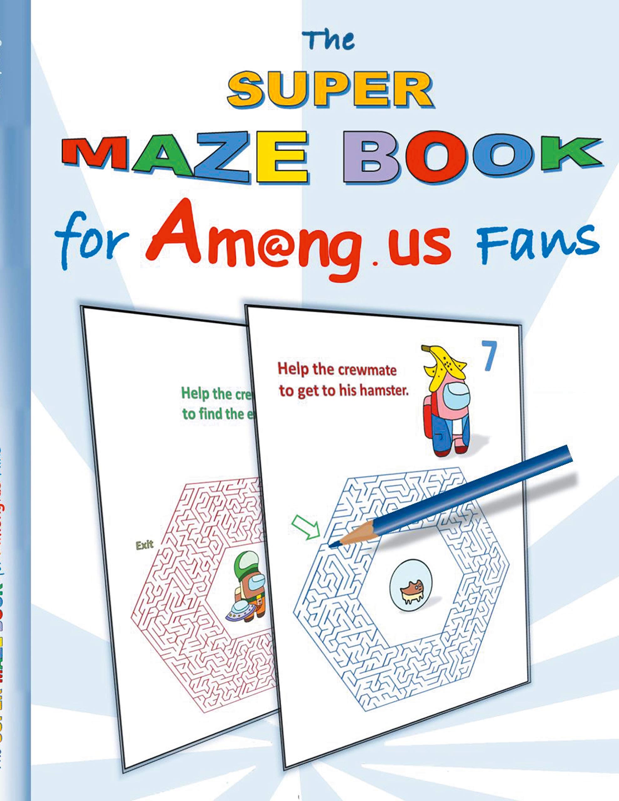 The Super Maze Book for Am@ng.us Fans Hobbies & Crafts