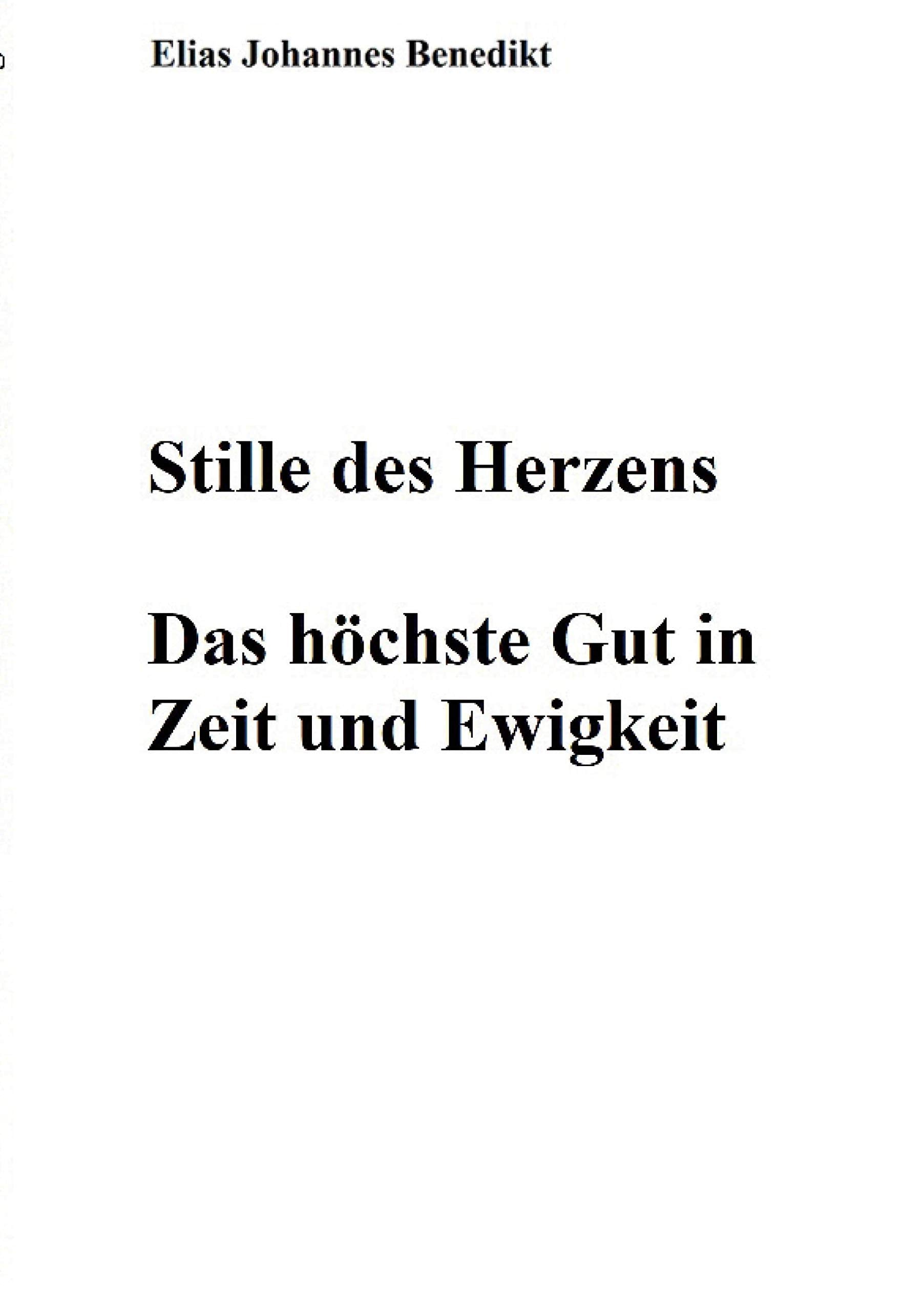 Stille des Herzens: Unser höchstes Gut in Zeit und Ewigkeit Philosophy