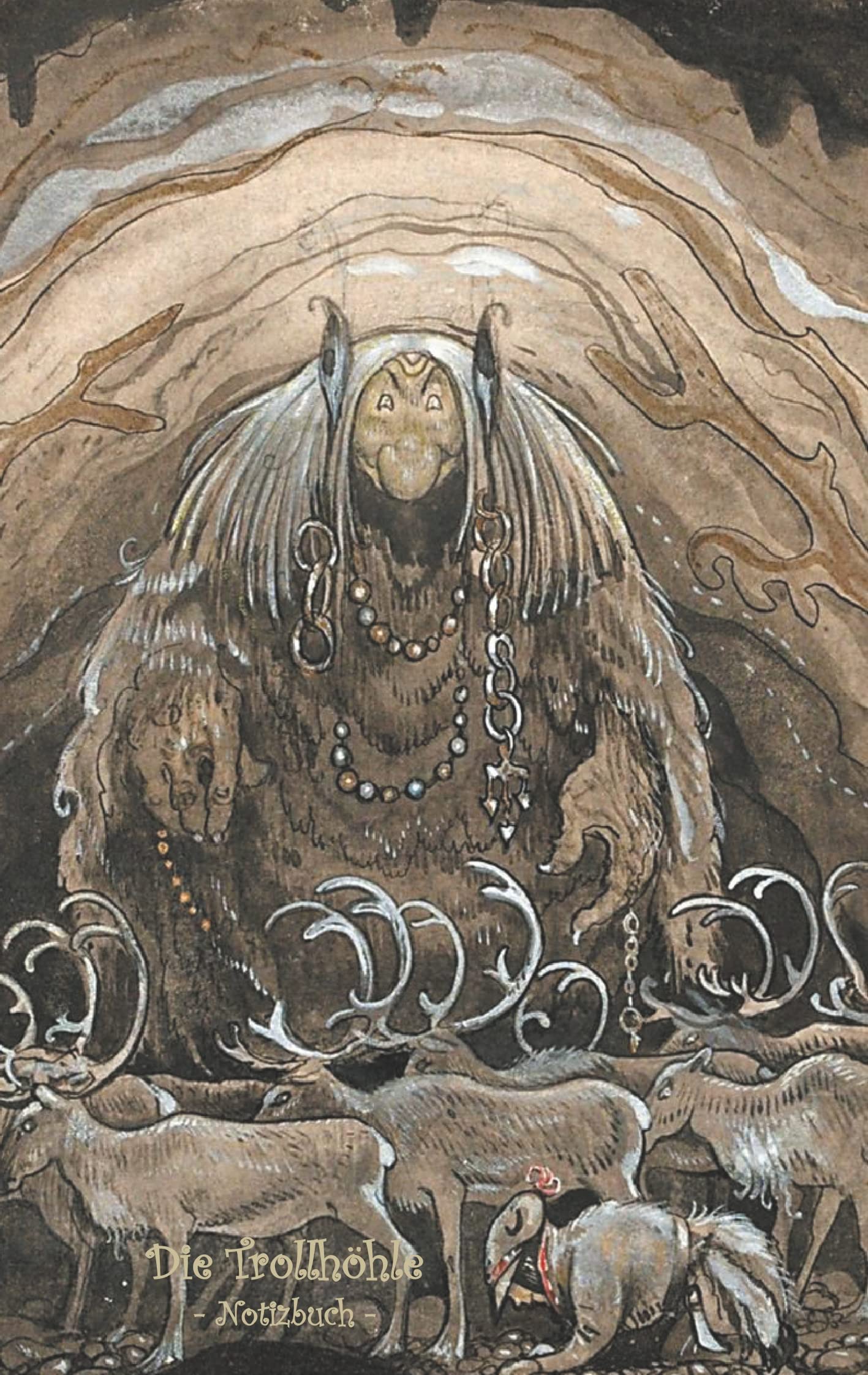 Die Trollhöhle - Notizbuch (Trolle und Goblins): Notebook, Fantasy, Fantasie, Fee, Märchen, Saga, Sage, nordisch, Elfen, verzaubert, Zauber, ... Erwachsene, Geschenkbuch, Geschenk Fairy Tales & Legends