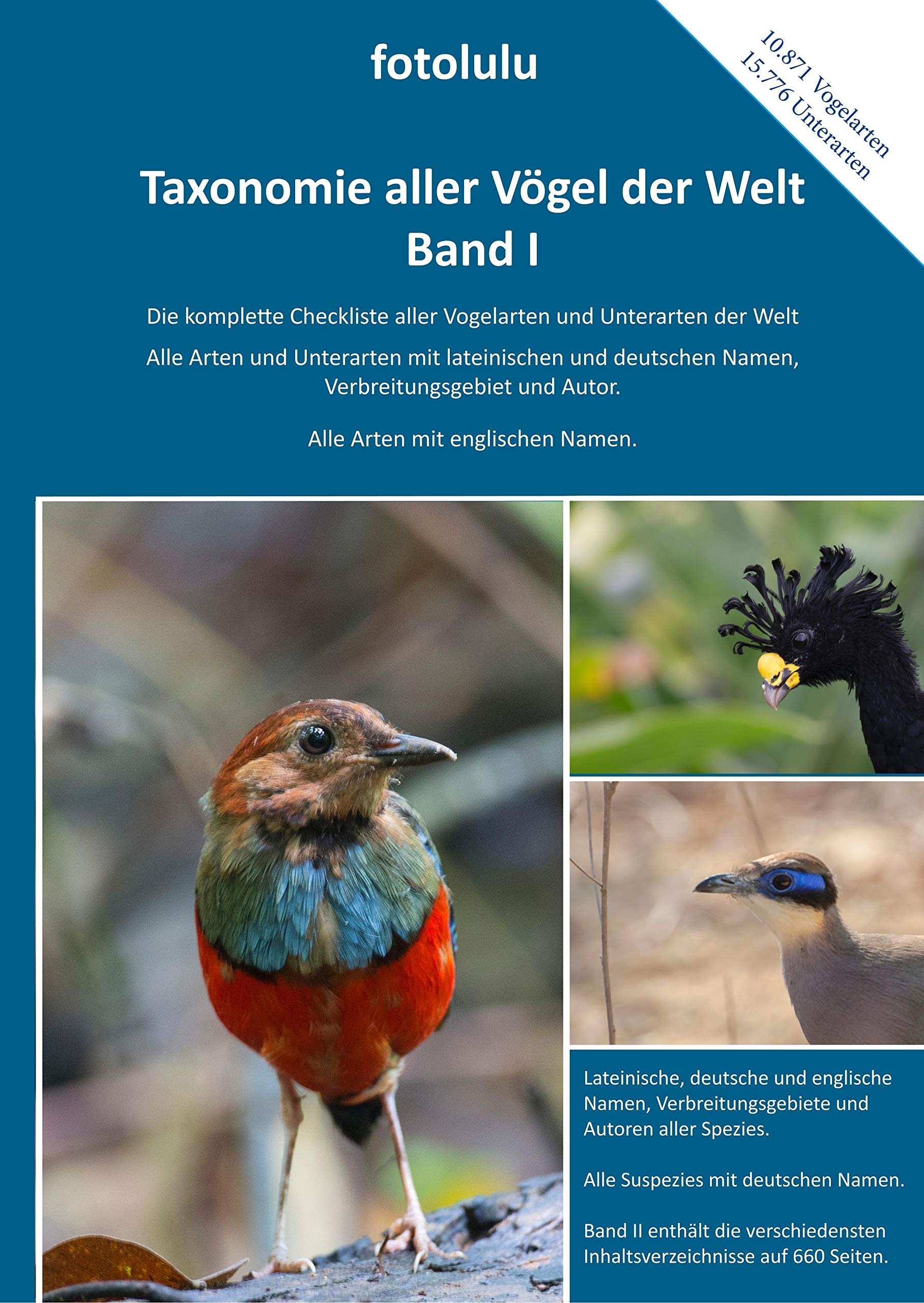 Taxonomie aller Vögel der Welt - Band I: Die komplette Checkliste aller Vogelarten und Unterarten der Welt Leisure, Home & Garden