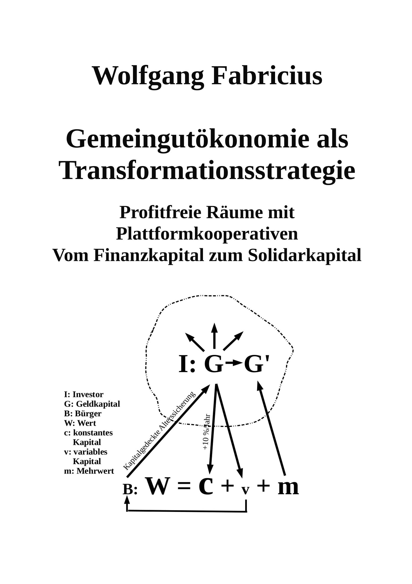 Gemeingutökonomie als Transformationsstrategie: Profitfreie Räume mit Plattformkooperativen Vom Finanzkapital zum Solidarkapital Law