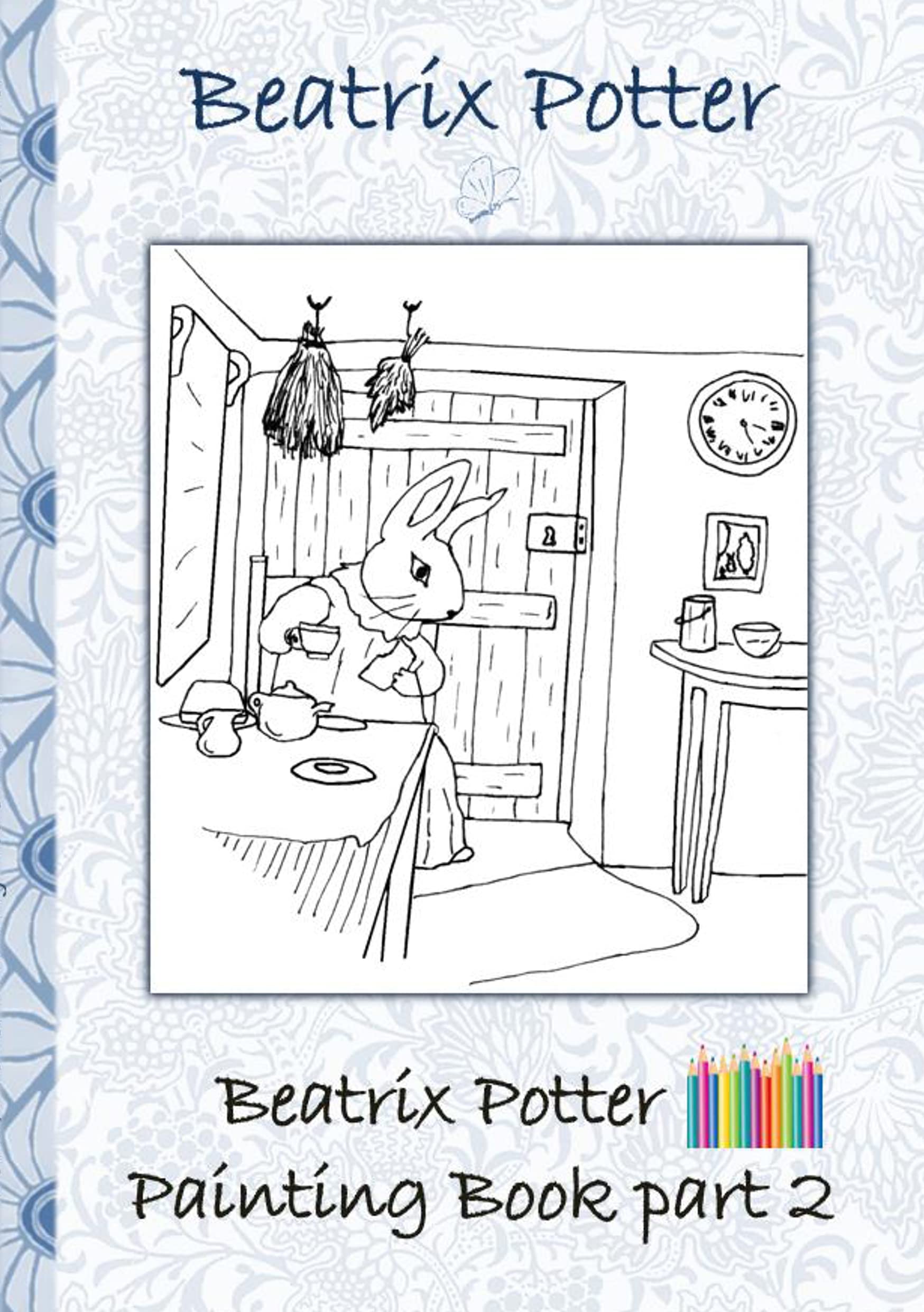 Beatrix Potter Painting Book Part 2 ( Peter Rabbit ) Hobbies & Crafts