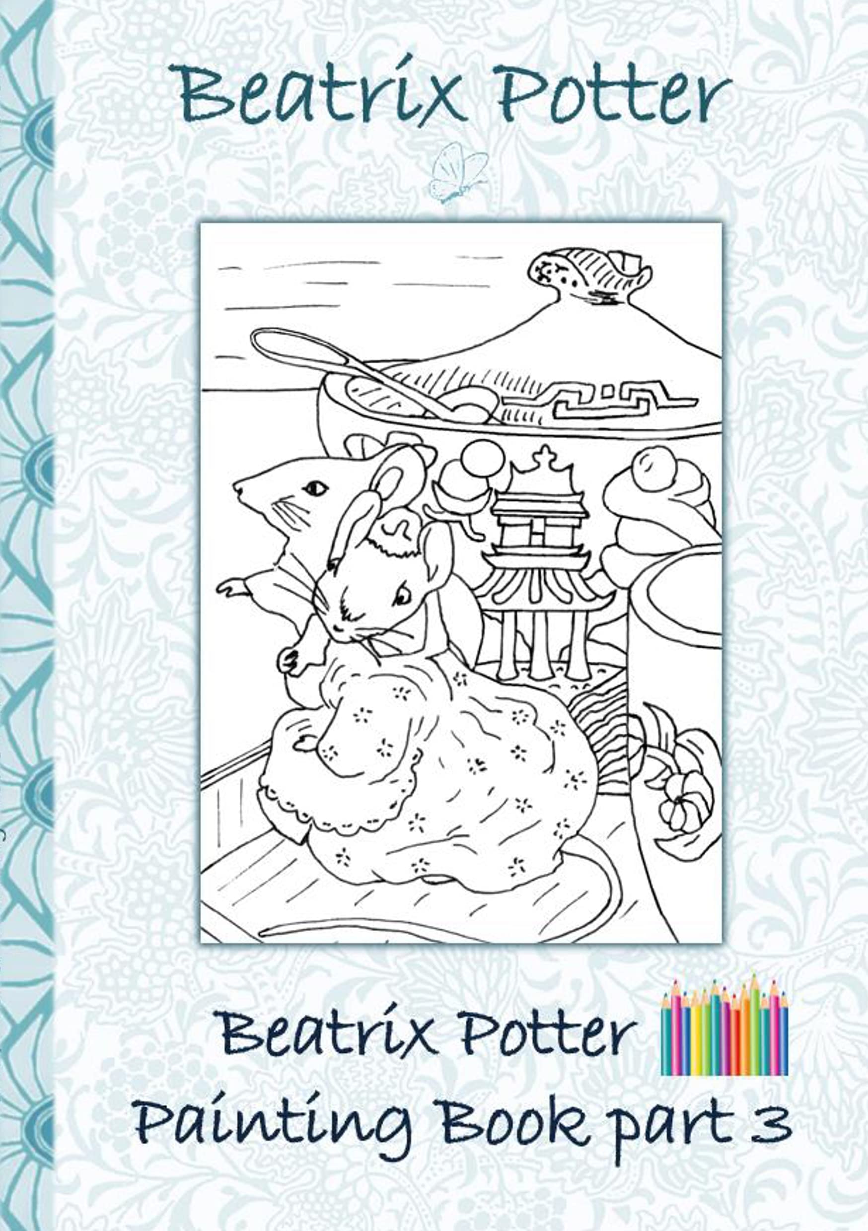 Beatrix Potter Painting Book Part 3 ( Peter Rabbit ) Hobbies & Crafts
