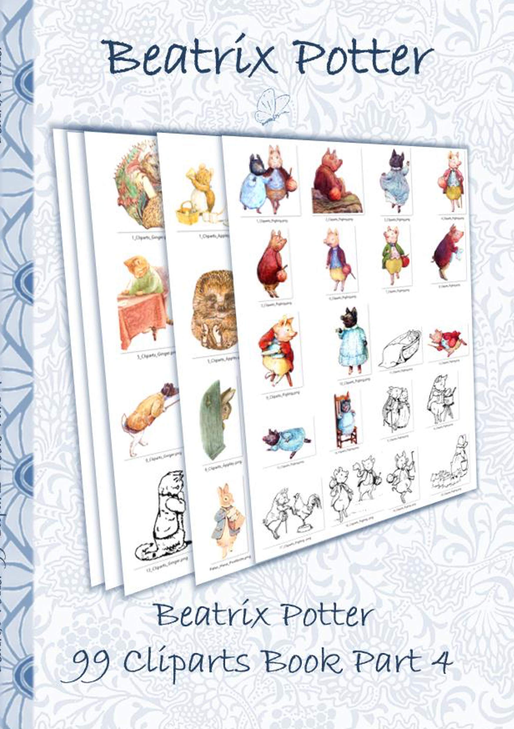 Beatrix Potter 99 Cliparts Book Part 4 ( Peter Rabbit ) Computer Science