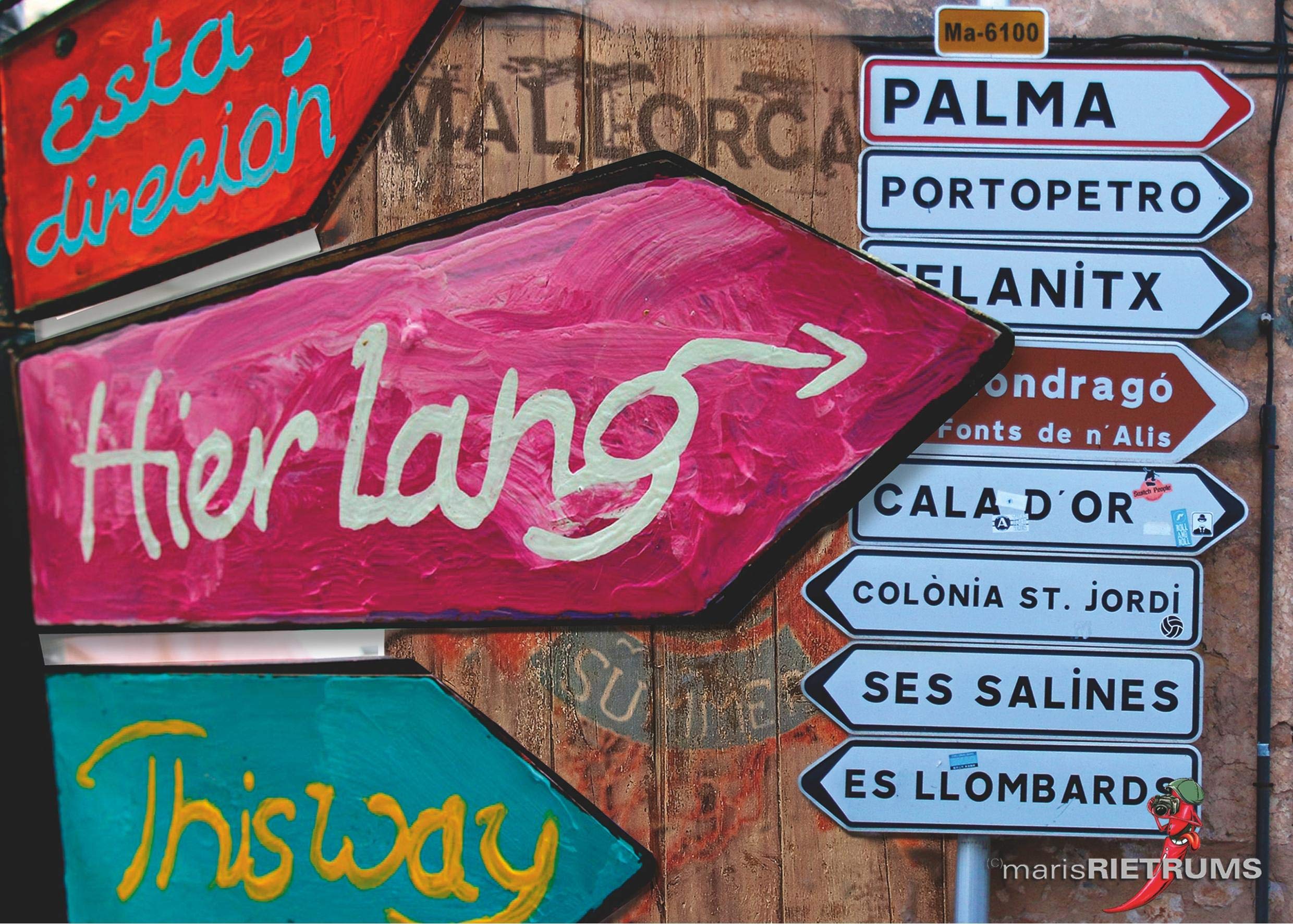 Mallorca: Hier lang - this way - esta dirección Travel
