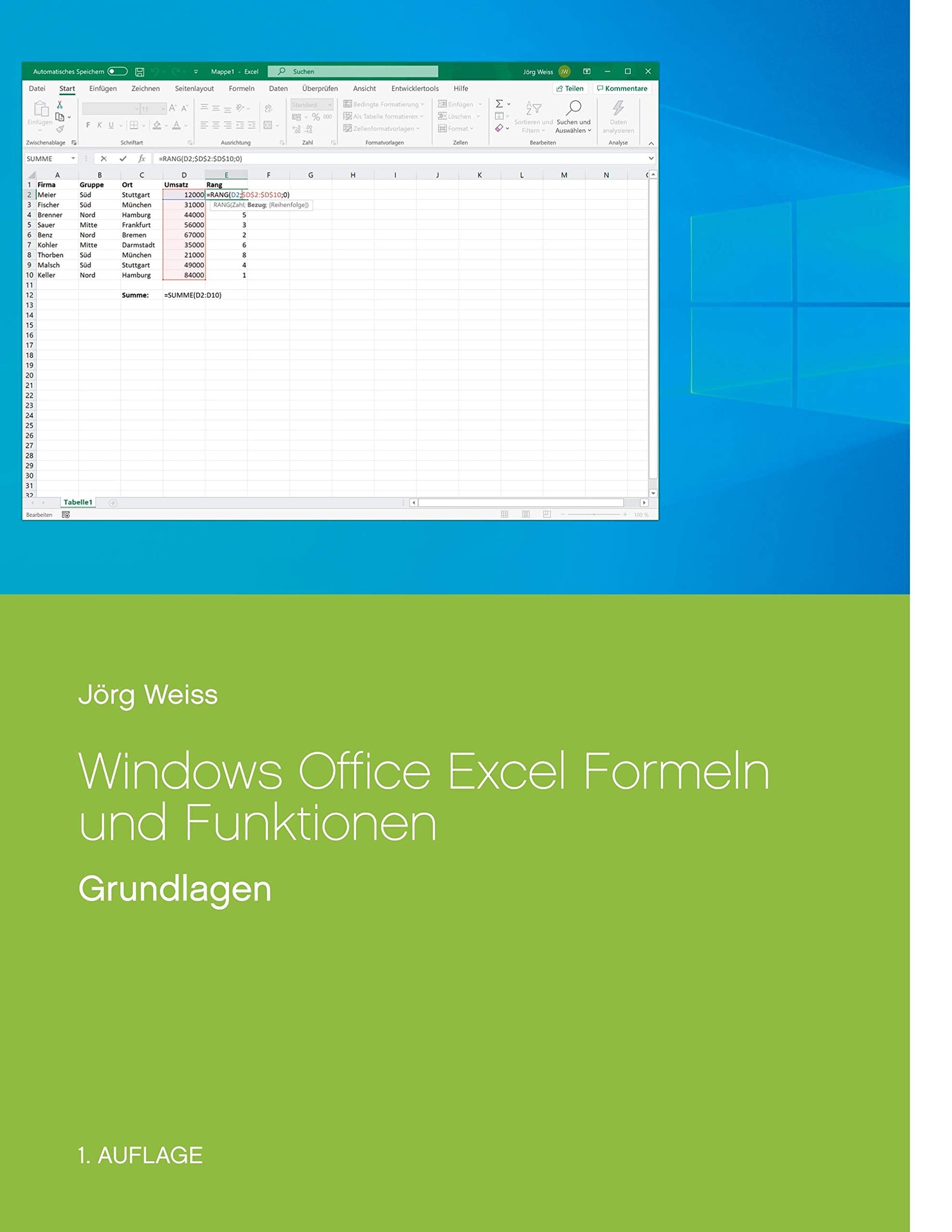Windows Office Excel Formeln und Funktionen: Grundlagen Computer Science