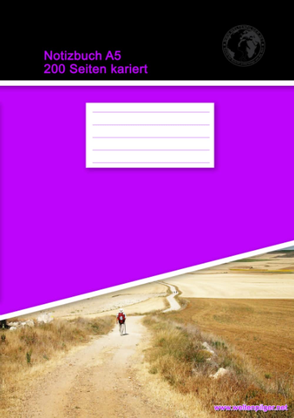 Notizbuch A5 200 Seiten kariert (Softcover Lila) Business, Finance & Career